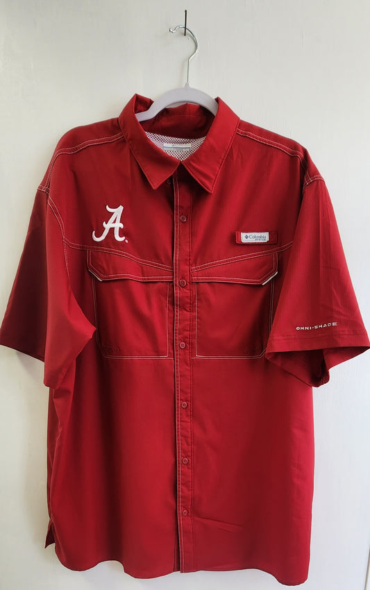 Columbia University of Alabama Red Half Sleeve Shirt - Mens XL