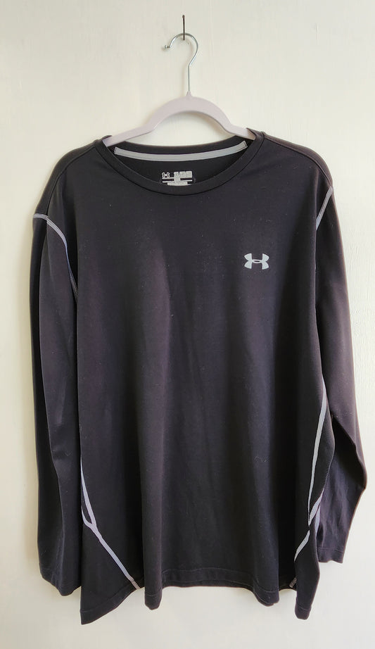 Under Armour Men's Black Full Sleeve T-Shirt