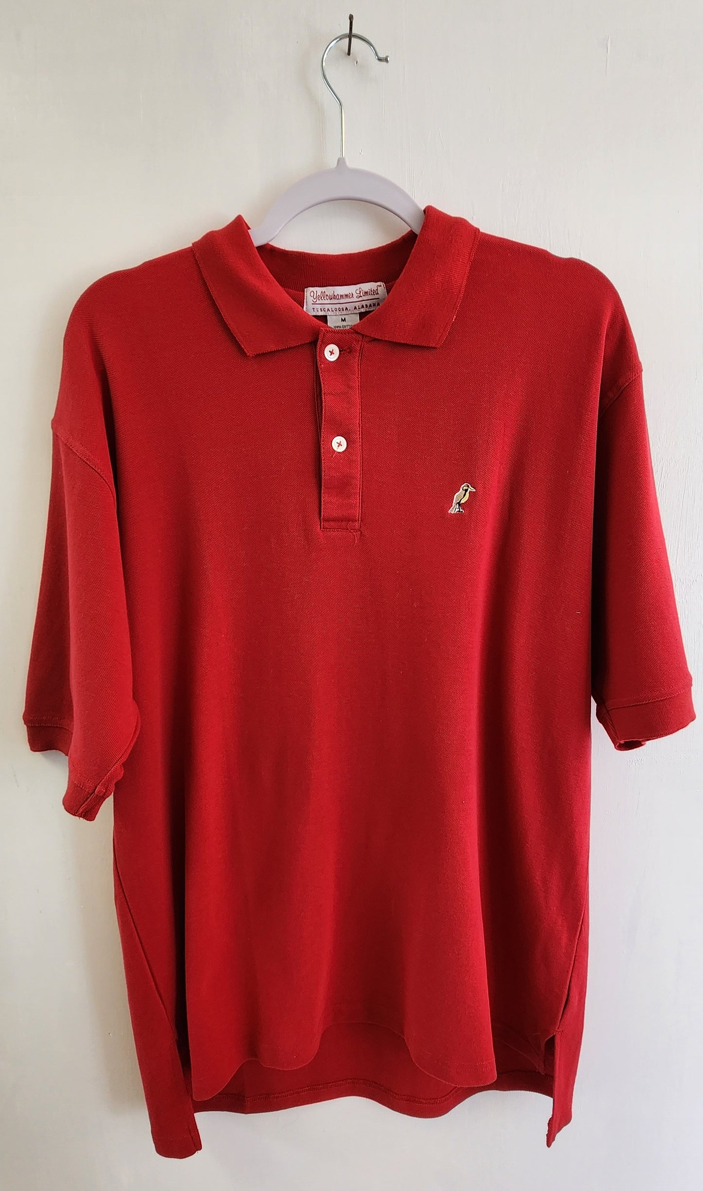 Yellowhammer Limited Men’s Red Polo T-Shirt Short Sleeve