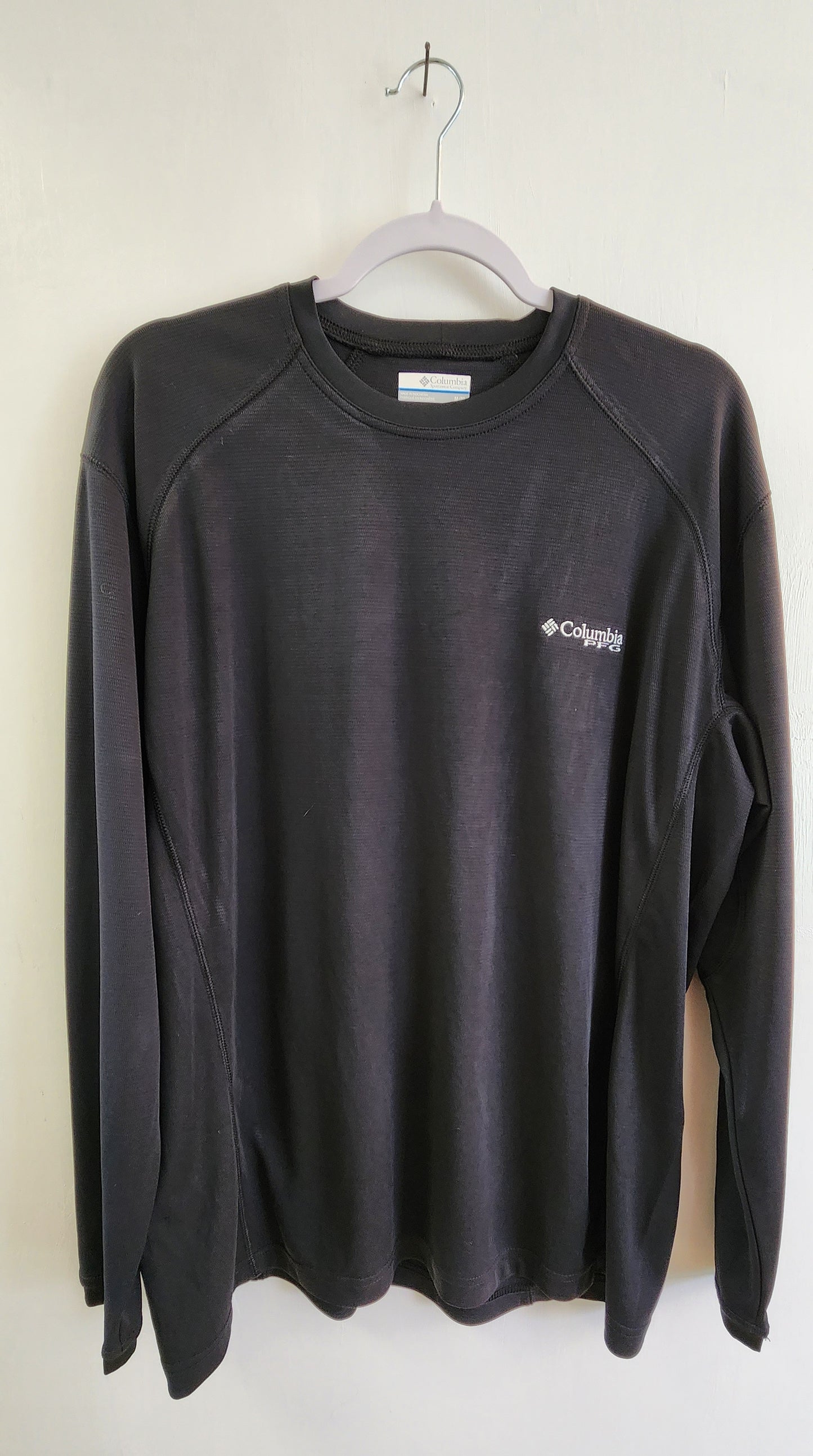 Columbia Men's Black Full Sleeve T-Shirt