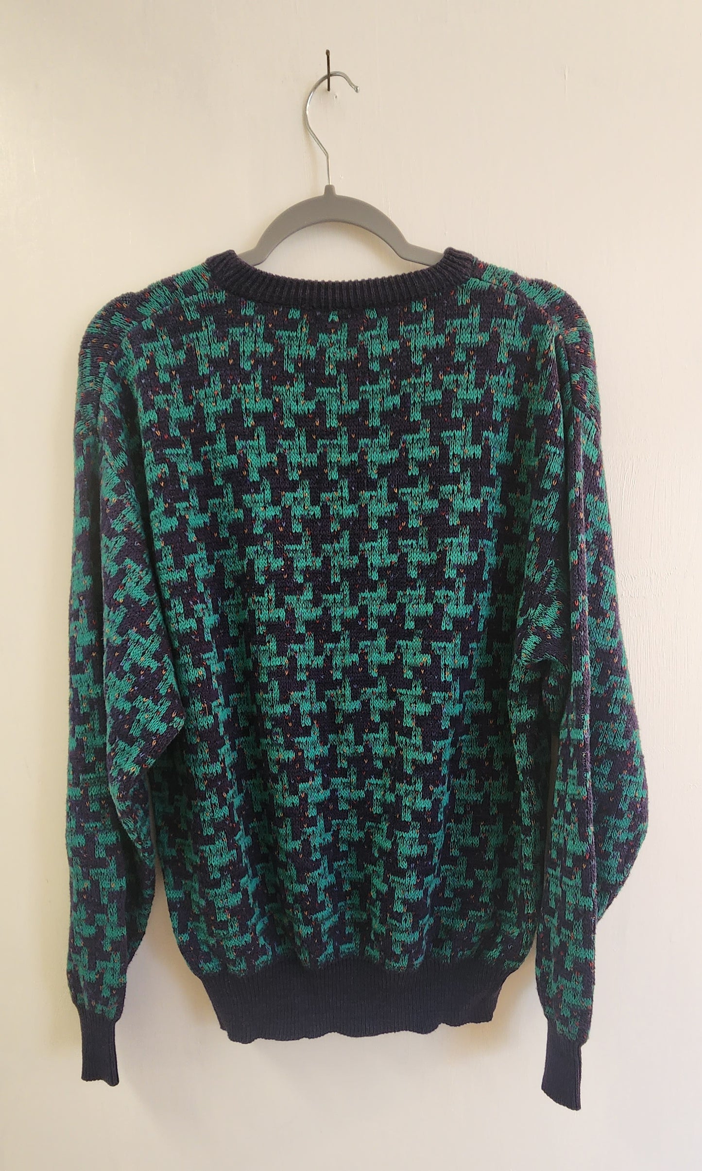 Vintage Tricots St Rafael Crew Neck Sweater - Silky Soft Cotton Rayon Blend