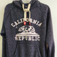 Citywear Men's Hoodies California Republic Letter Hoody Sweatshirt