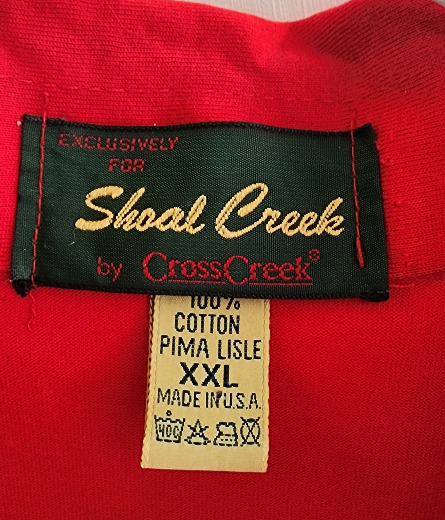 Vintage Cross Creek Exclusively for Shoal Creek Polo Shirt- Mens XXL (100% Pima Cotton)