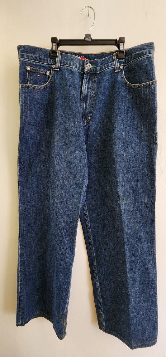 Tommy Hilfiger Blue Wide Led Jeans