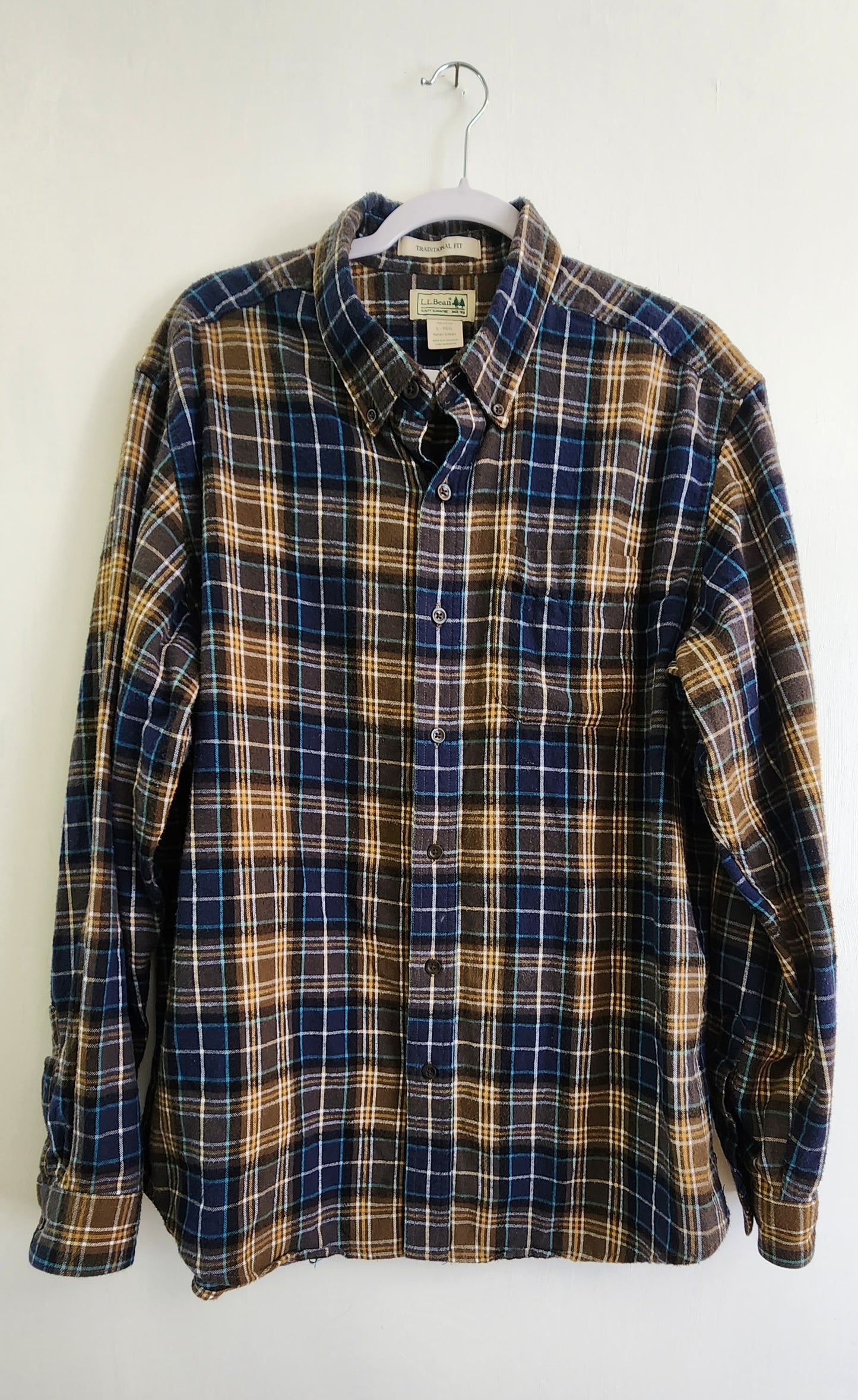 L.L.Bean Traditional Fit Cotton Men's Full Sleeve Shirt