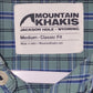 Mountain Khakis Blue & Green Checks Men's Relaxed Fit Full Sleeve Shirt - M