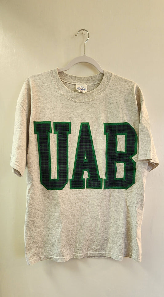 Vintage Nu Sportswear University of Alabama at Birmingham (UAB) Short Sleeve T-Shirt - SZ: L