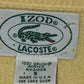 Vintage Yellow Izod Lacoste V-Neck Orlon Acrylic Sweater - Mens Small