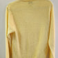 Vintage Yellow Izod Lacoste V-Neck Orlon Acrylic Sweater - Mens Small