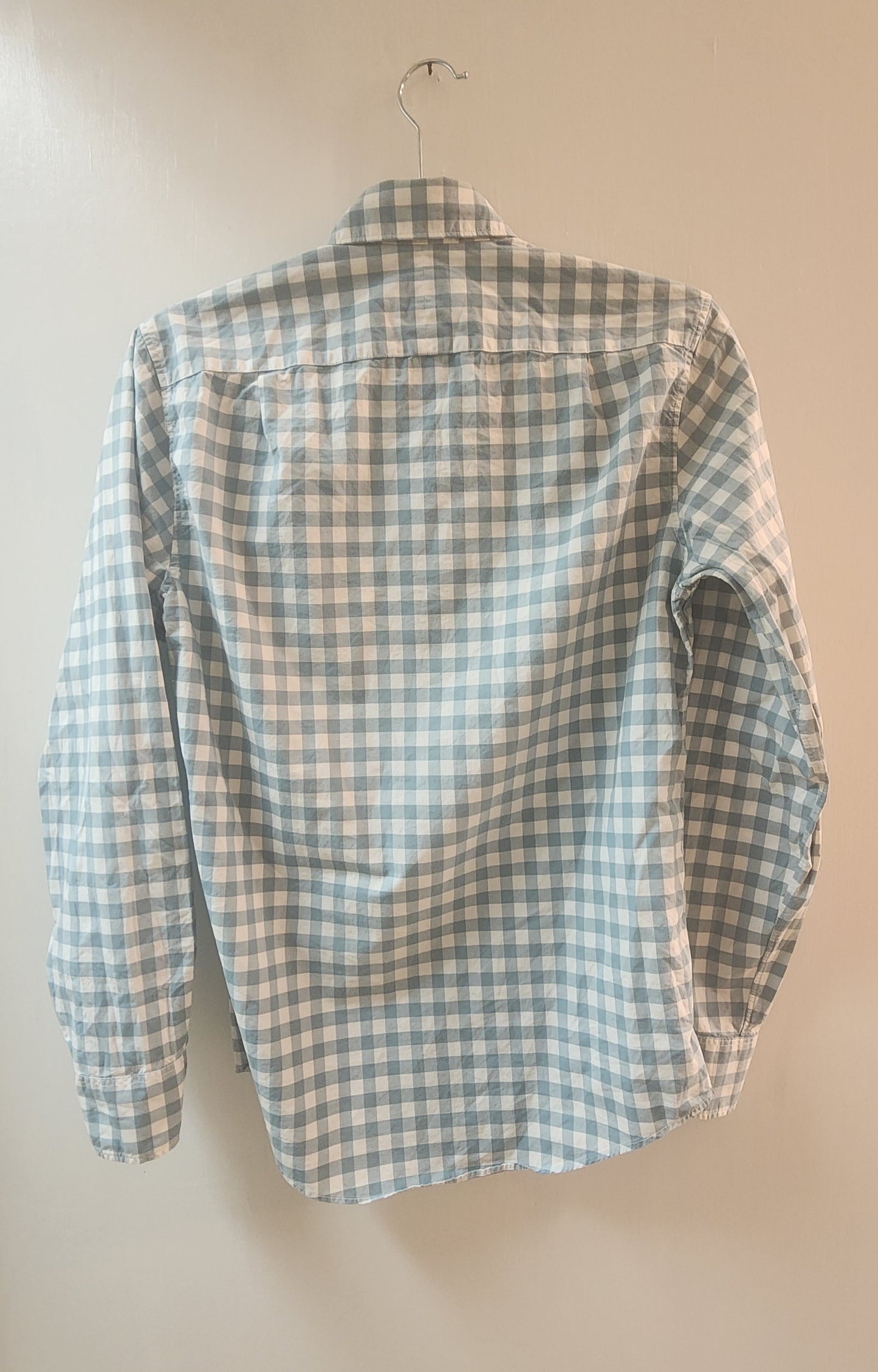 J Crew Cotton Checks Men's Full Sleeve Shirt - XS