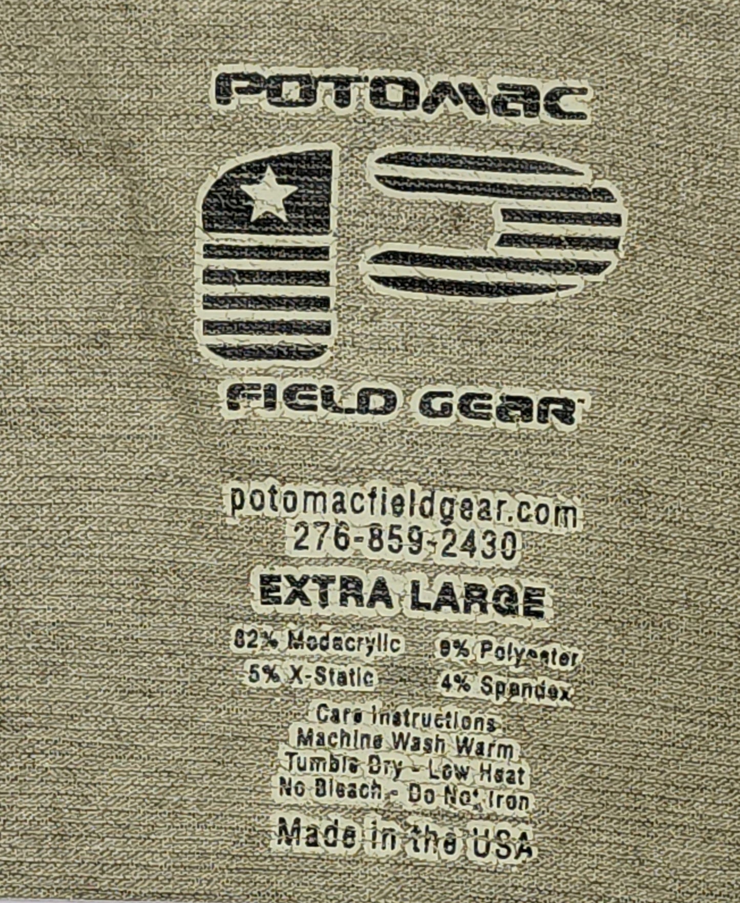 Potomac Field Gear Full Sleeve Men's T-Shirt, XL