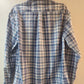 Johnnie-O White & Blue Checked Full Sleeve Shirt - L