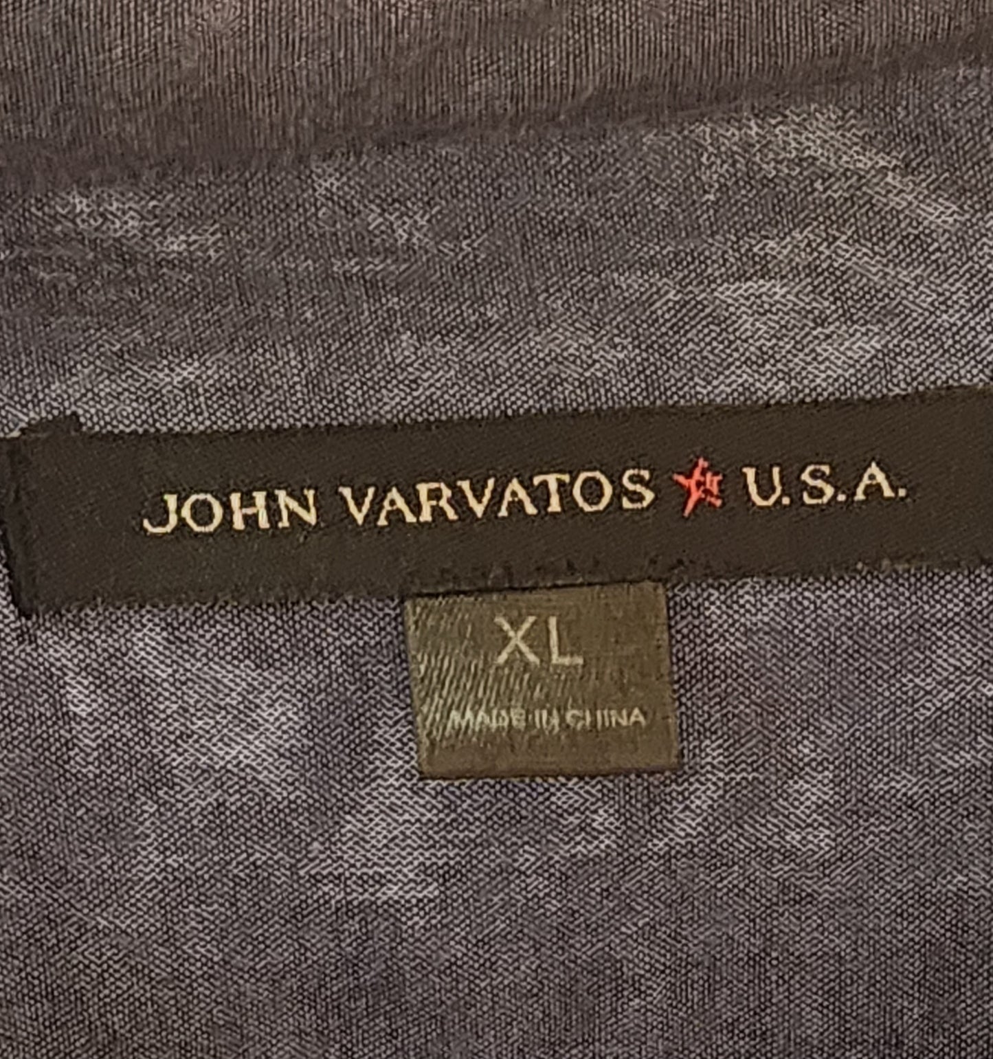 John Varvatos Gray Plain Full Sleeve Shirt - XL