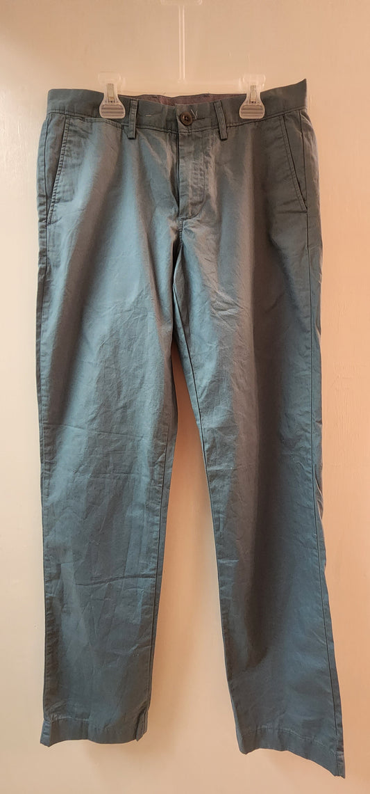 J. Crew Urban Slim Fit Gray Chinos Men's Pant, 29