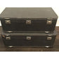 Lot of (2) Vtg Skyway Luggage Carry-On Suitcase Set - Retro Gray (NO Keys)