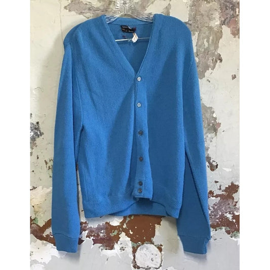 Vintage Towncraft JC Penney’s Blue Cardigan - mens Medium - 100% Virgin Acrylic