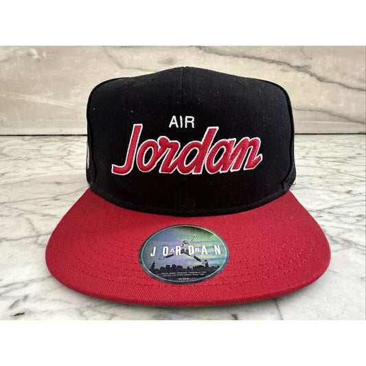 NWT NOS 2015 Air Jordan ADULT UNISEX RedBlack Jumpman Snapback Hat (AV8448-010)