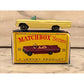 VTG ORIGINAL Lesney Matchbox No. 39 YELLOW PONTIAC CONVERTIBLE w/ Original Box