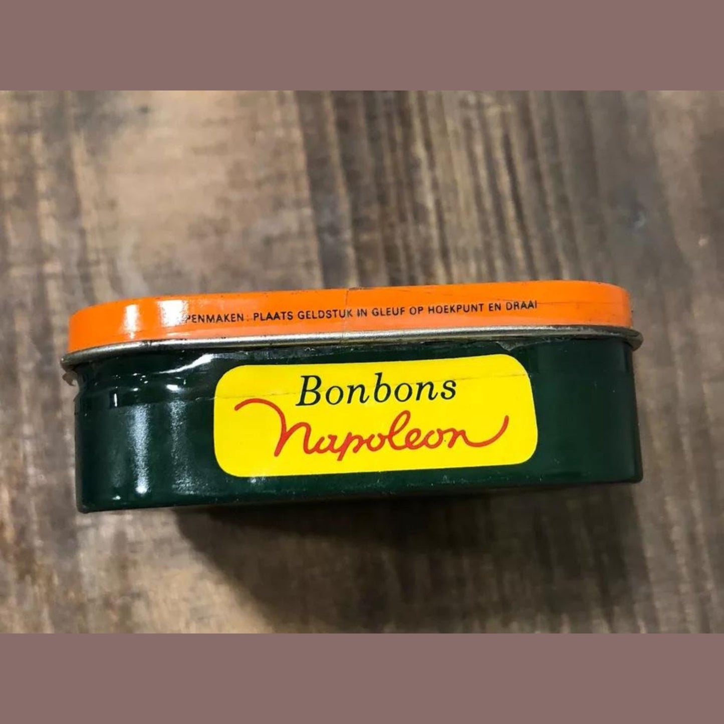 VTG Le Bon BonBons Napoleon Assorted Flavor Candy Tin - Made in Belgium (EMPTY)