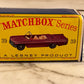 VTG ORIGINAL Lesney Matchbox No. 39 YELLOW PONTIAC CONVERTIBLE w/ Original Box