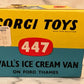 VTG ORIGINAL CORGI TOYS 447 WALL’S ICE CREAM VAN ON FORD THAMES w/ BOX NEAR MINT