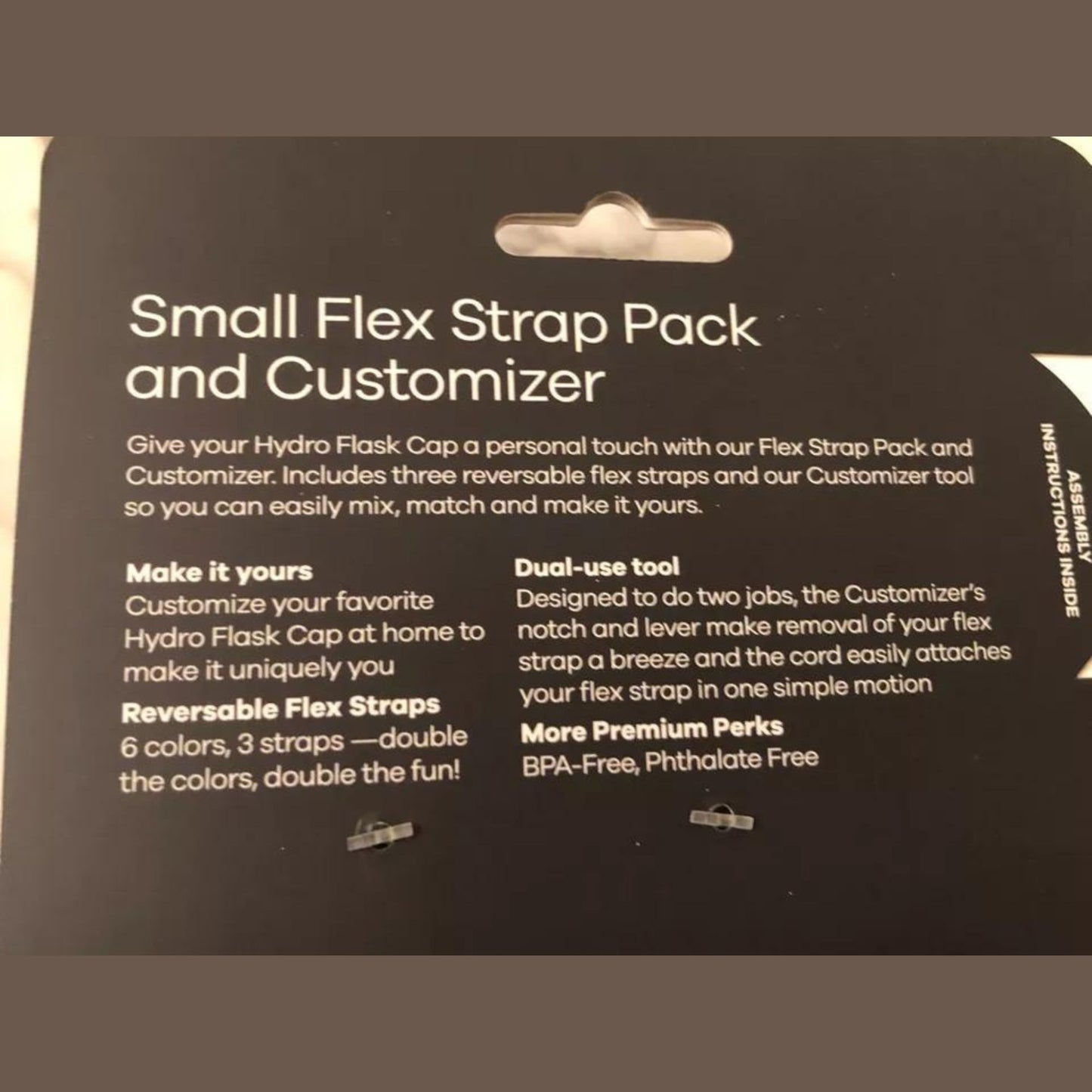 NEW HYDRO FLASK SMALL FLEX 3 STRAP PACK & CUSTOMIZER - REVERSABLE