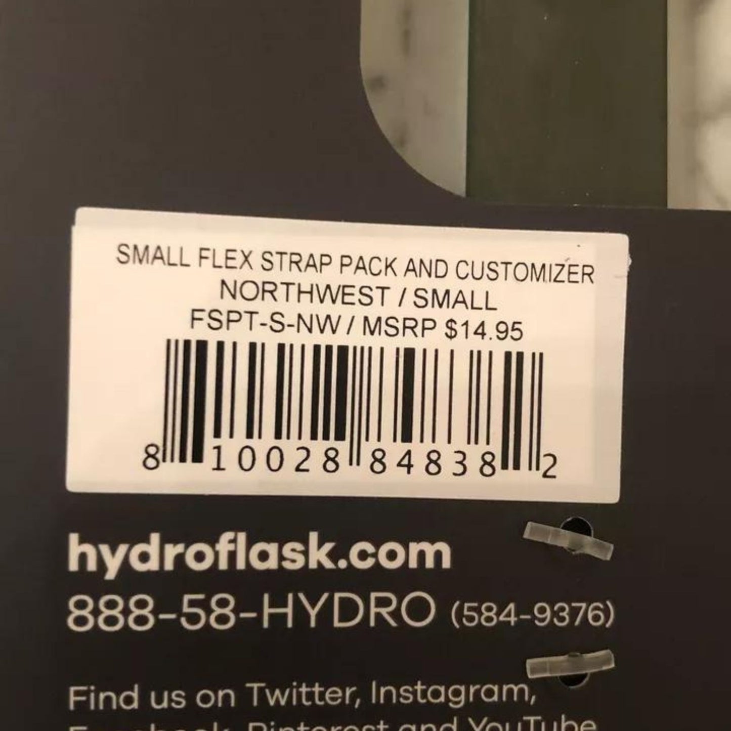 NEW HYDRO FLASK SMALL FLEX 3 STRAP PACK & CUSTOMIZER - REVERSABLE