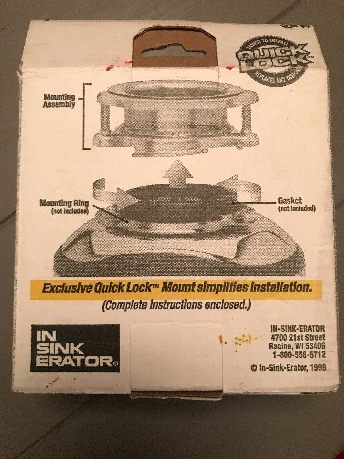 NIB InSinkErator QuickLock Mounting Flange (QLM-00)