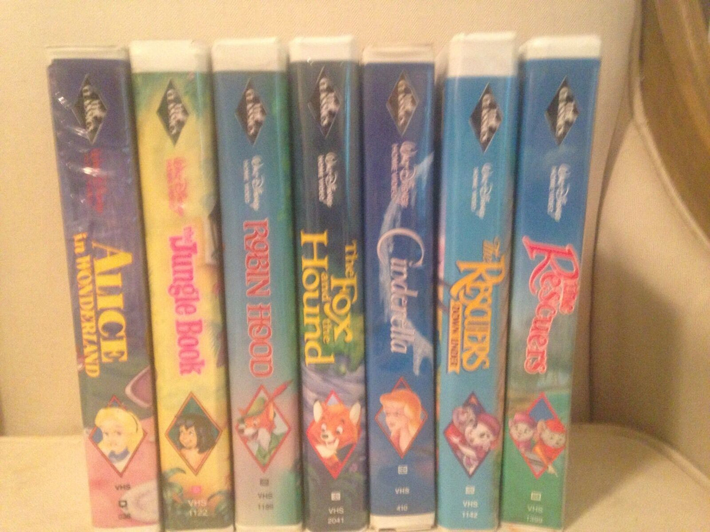 LOT of 7 Walt Disney Black Diamond THE CLASSICS VHS Movies