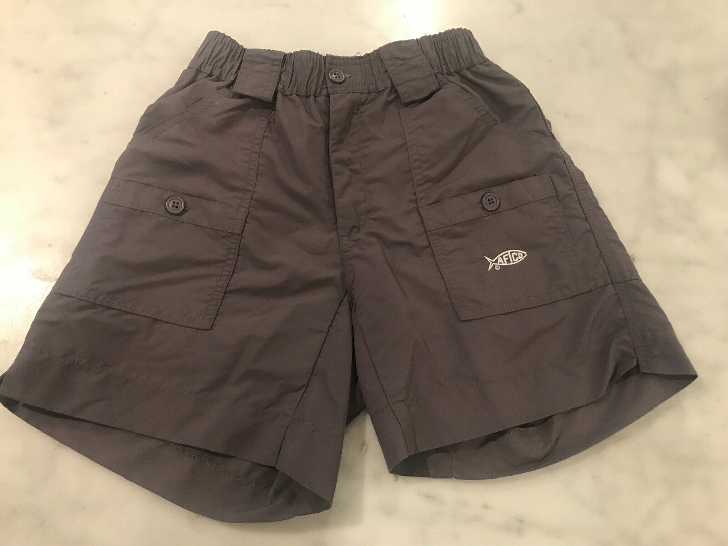 NWOT AFTCO Boy’s Size 26  FISHING SHORTS Nylon 5” Inseam