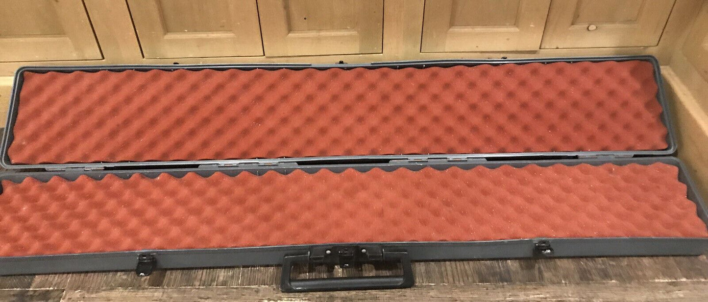 VINTAGE Woodstream Shooter Satchel Shotgun Hard Case w/ Foam Inserts(49.5x7.5x4)