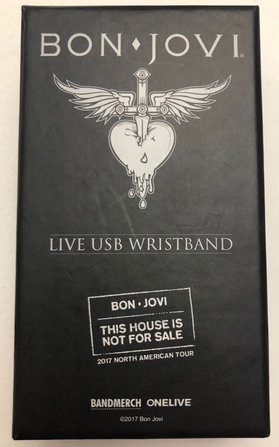 NIB NEW ~ Bon Jovi ~ This House Is Not For Sale Tour Live USB Wristband (2017)