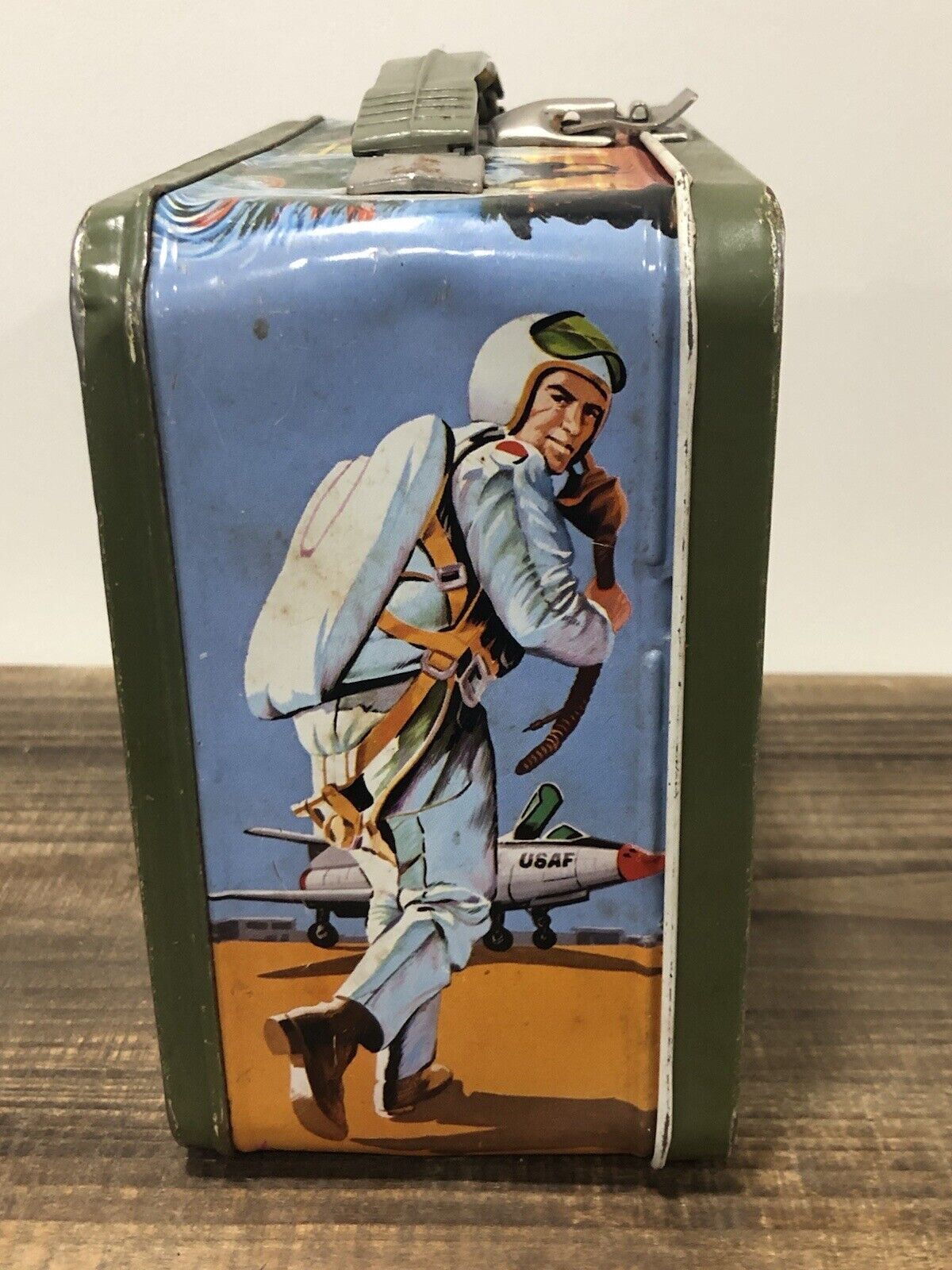 Original Vintage 1967 G.I. Joe Metal Lunch box With Thermos (100