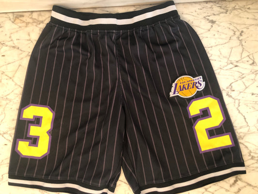 Los Angeles Lakers #23 Lebron James NBA Shorts - Sz: Medium