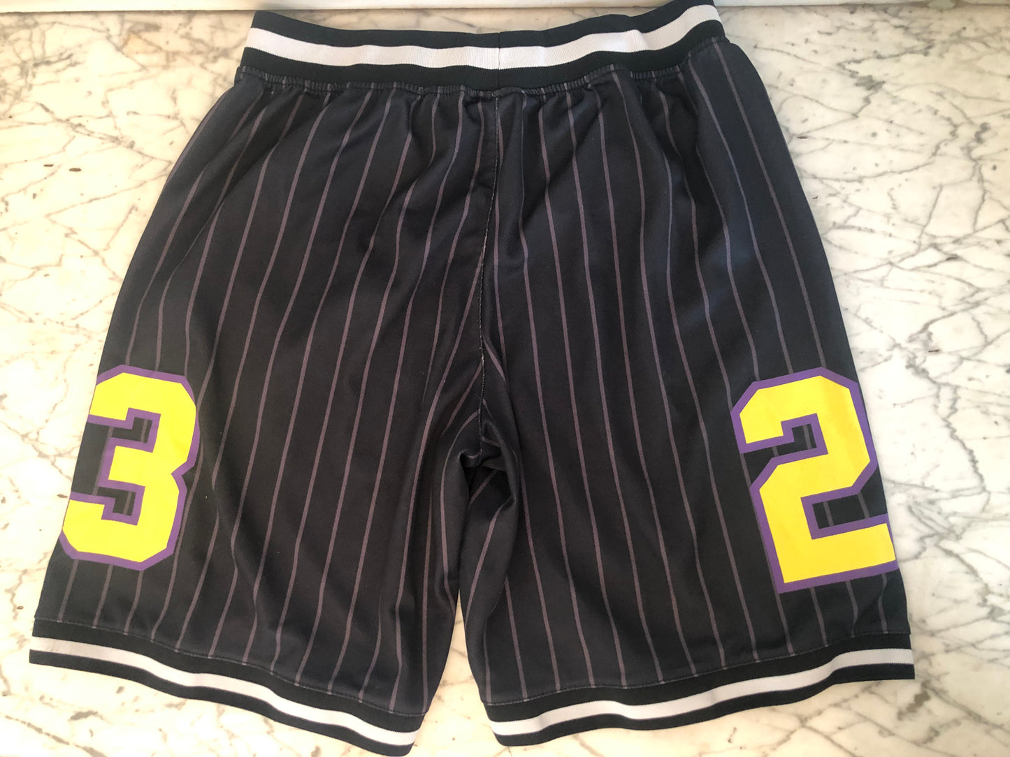 Los Angeles Lakers #23 Lebron James NBA Shorts - Sz: Medium