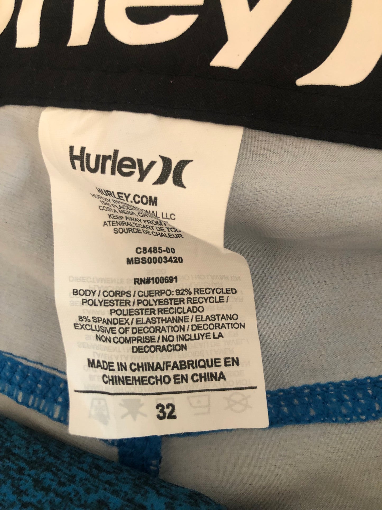 Hurley Phantom Mens Board Shorts - Sz: 32