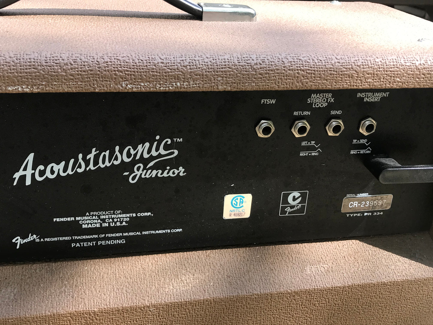 EUC Fender Acoustasonic Junior 40W Amplifier (tested & working)