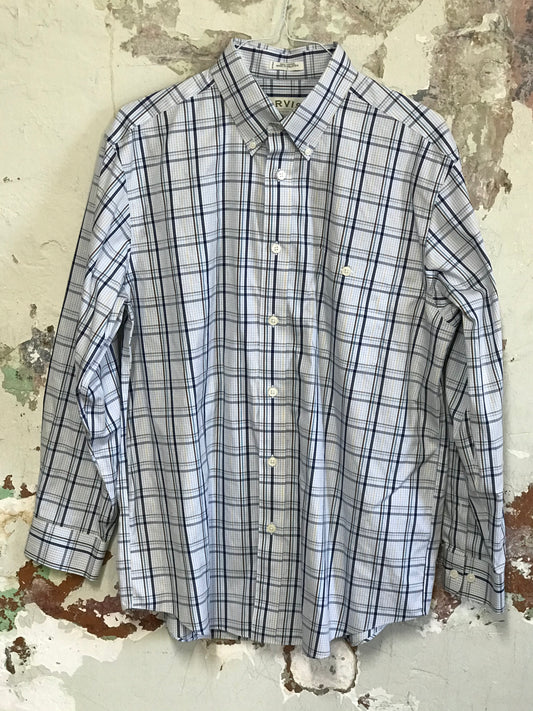 EUC ORVIS Button Down Long Sleeve Plaid Shirt - Mens Large